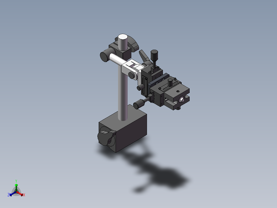 一组ccd支架正等轴测图