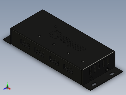 4端口usb迷你高功率集线器端口