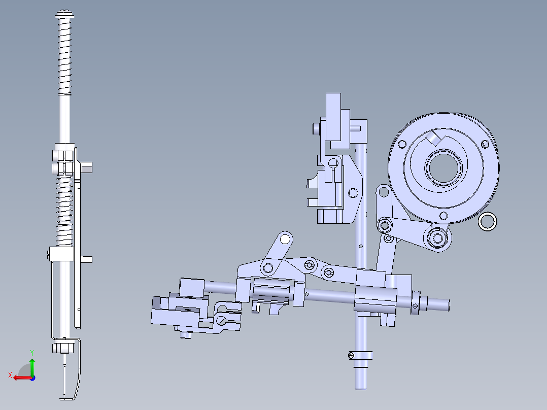 电脑刺绣机头后视图