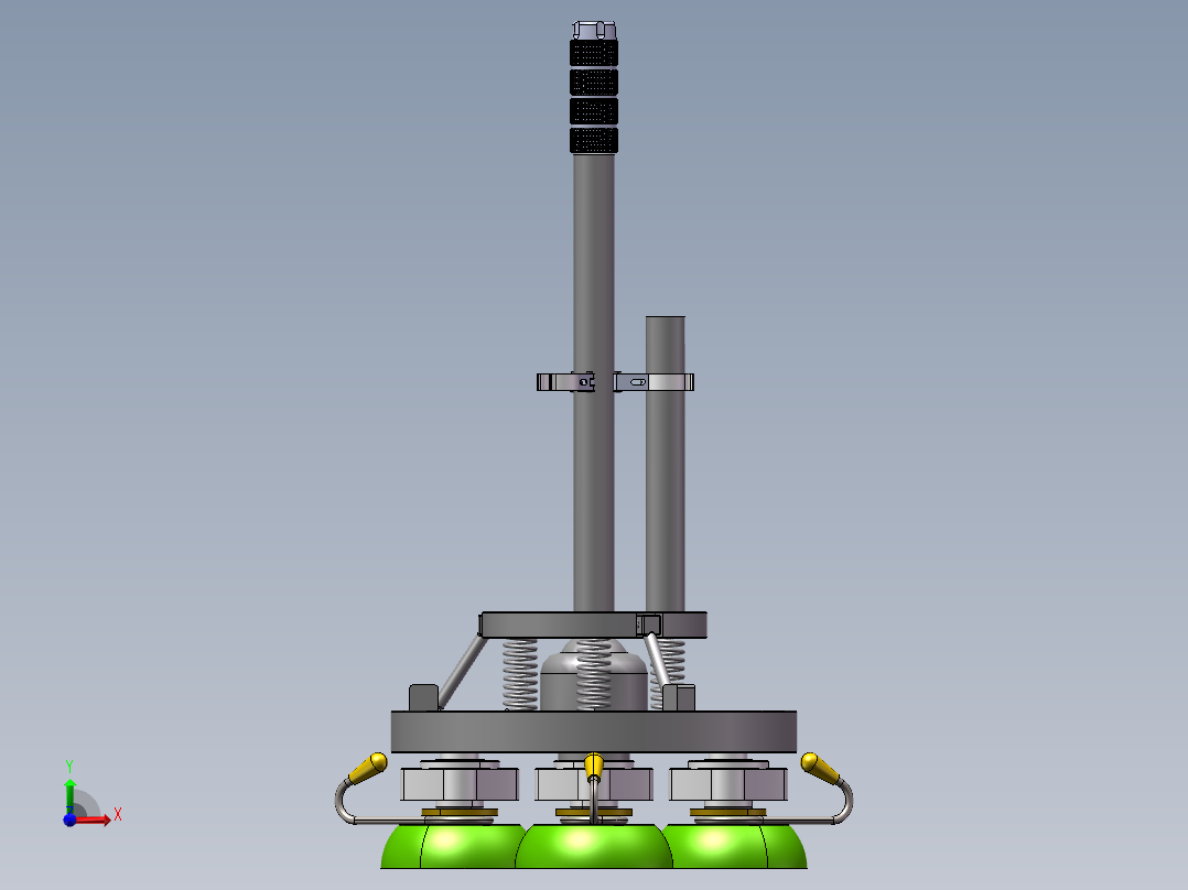 药品检测用试管架前视图