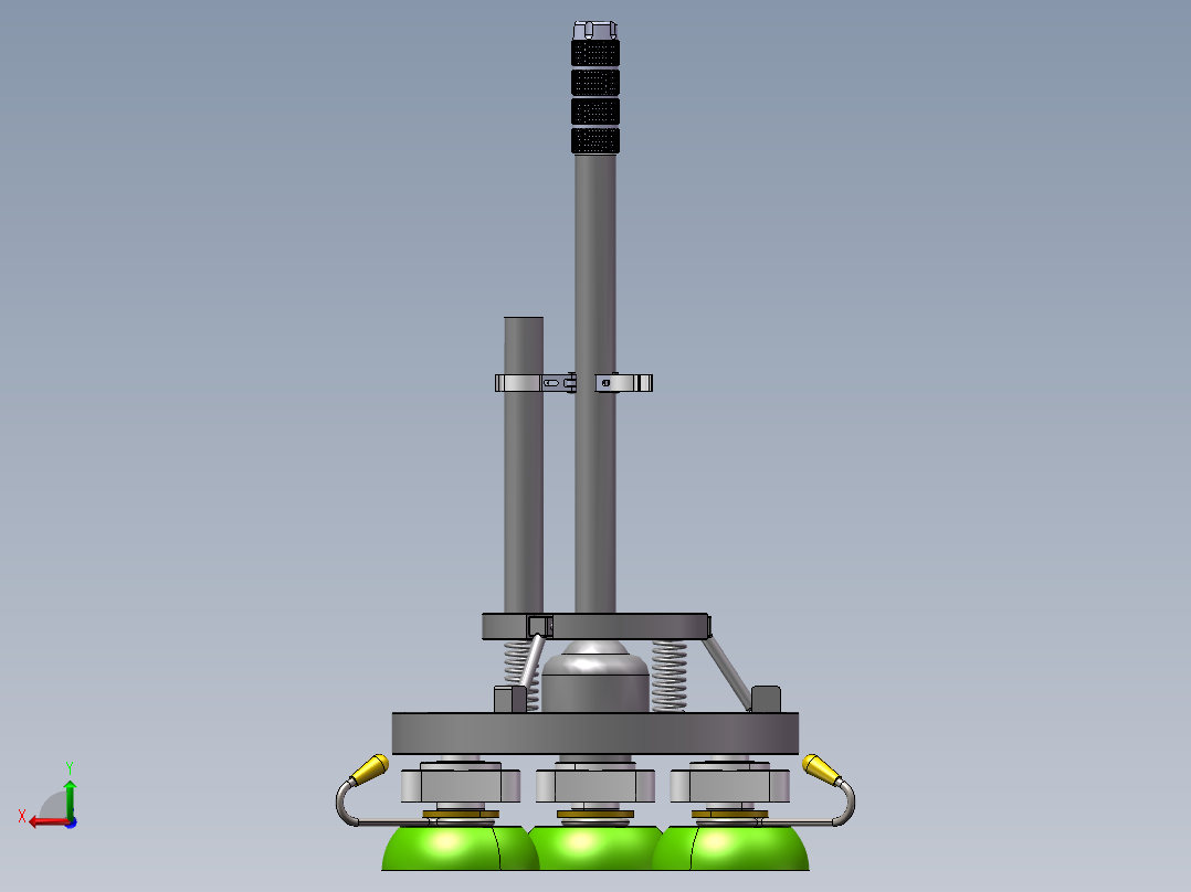 药品检测用试管架后视图