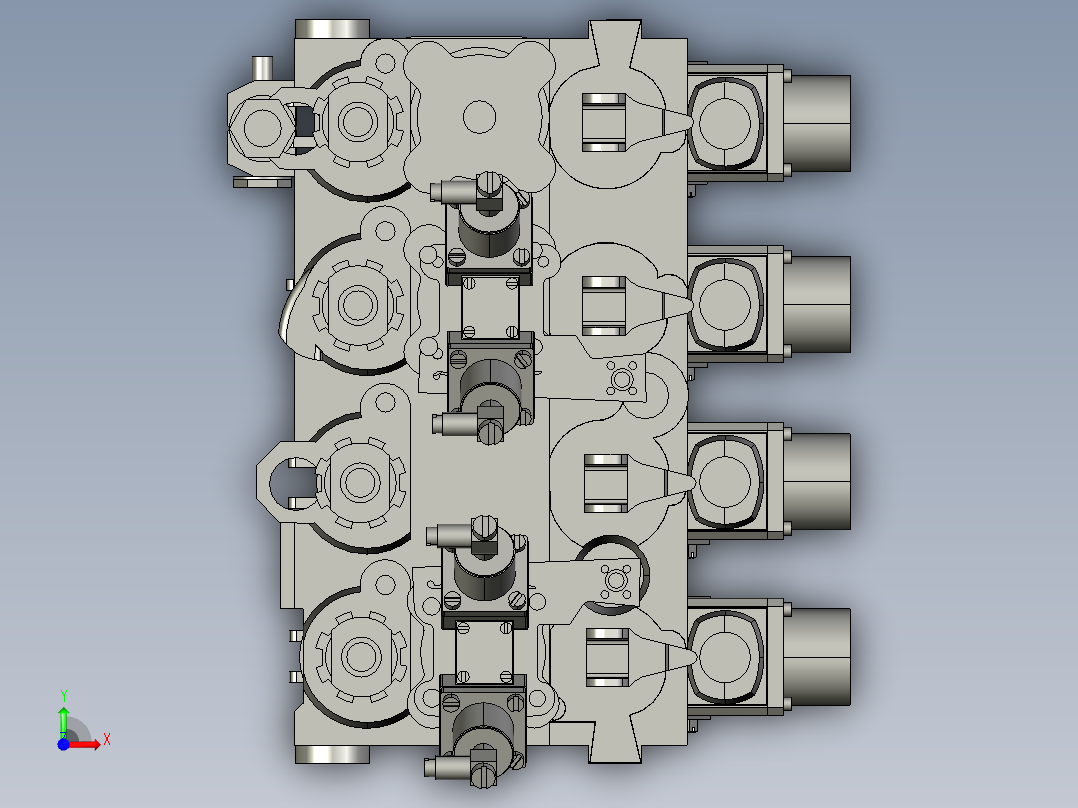美洲豹直升机液压块前视图