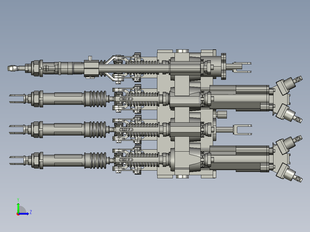 美洲豹直升机液压块左视图