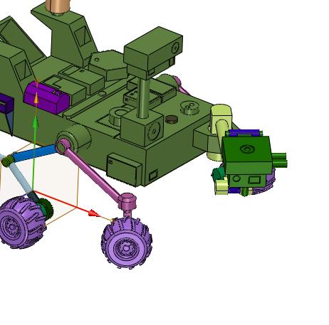 越障性能的六轮摇臂式月球探测车