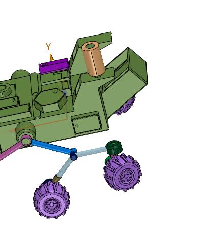 越障性能的六轮摇臂式月球探测车