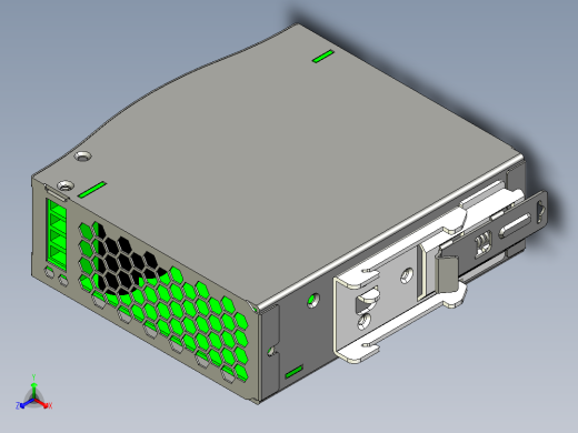 明纬SDR系列开关电源合集轨道式正等轴测缩略图