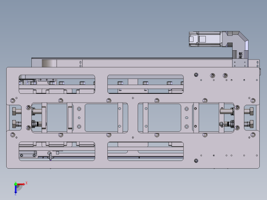 单向三级伸缩货叉