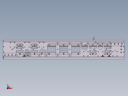 单向三级伸缩货叉前视缩略图