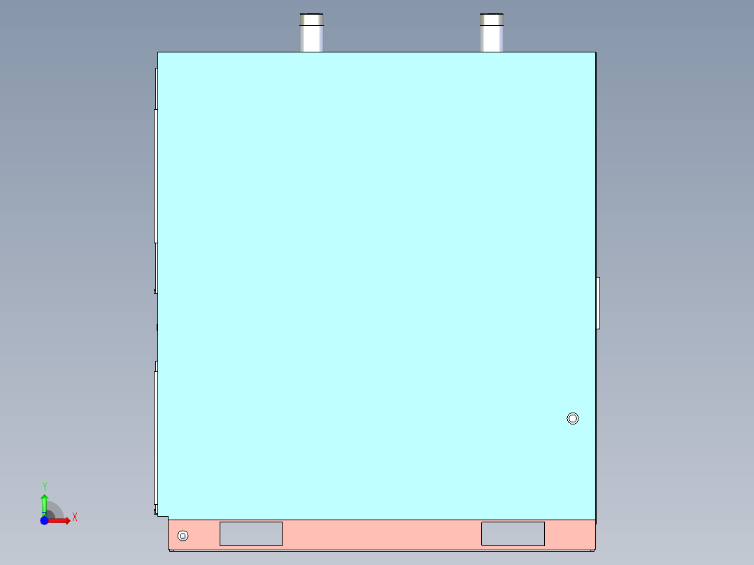 冷冻式空气干燥机模型前视图