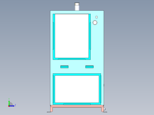 冷冻式空气干燥机模型左视缩略图