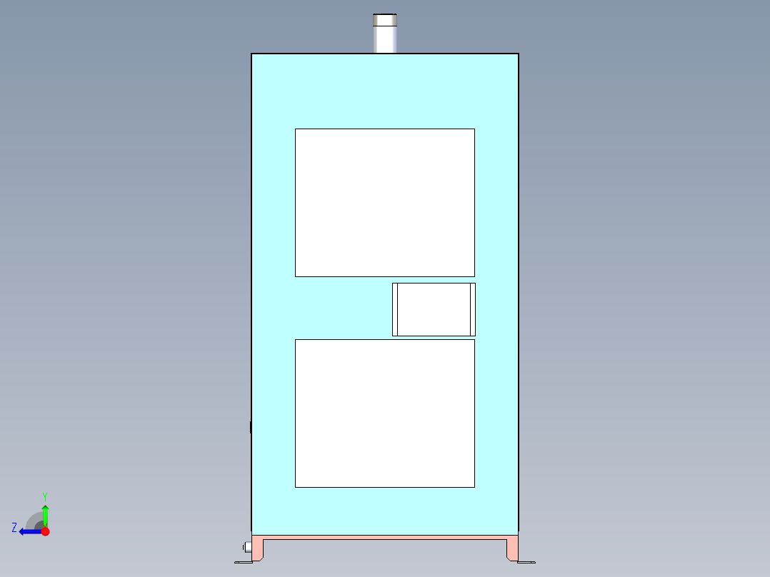 冷冻式空气干燥机模型右视图