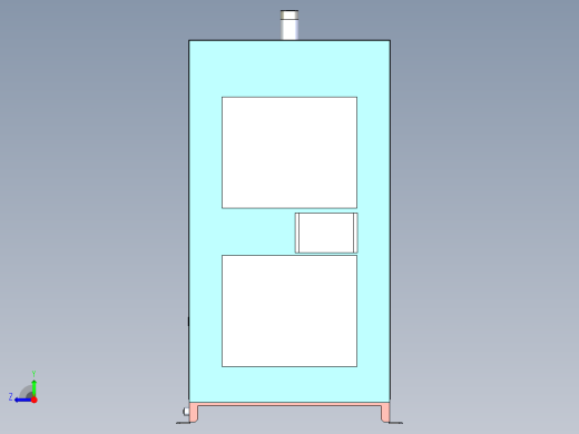 冷冻式空气干燥机模型右视缩略图
