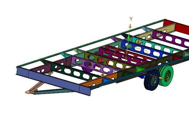 公路版拖挂房车底盘