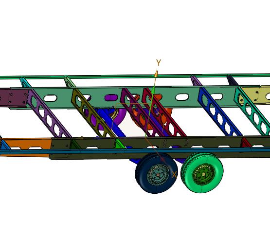 公路版拖挂房车底盘