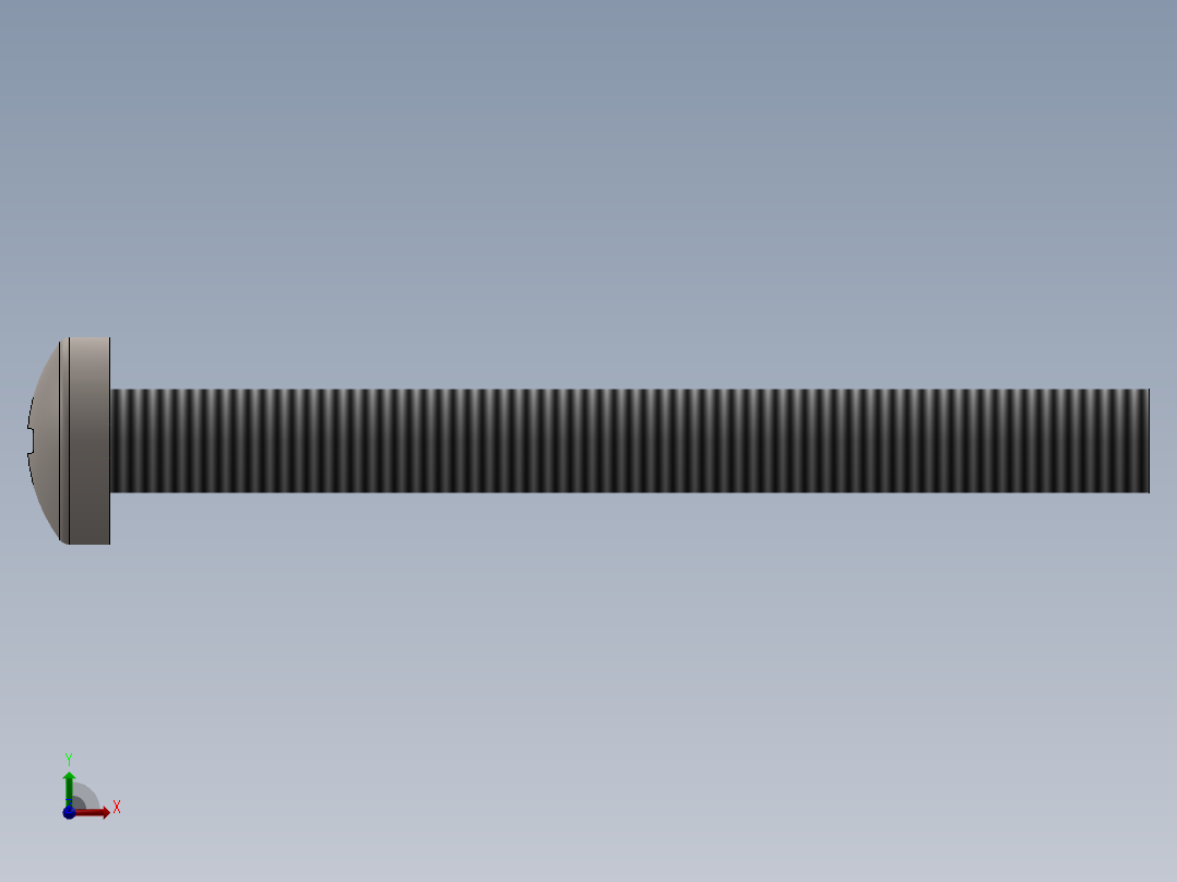 螺丝 M2 x 十字盘头-M2 x 20 Screw head.SLDPRT前视图