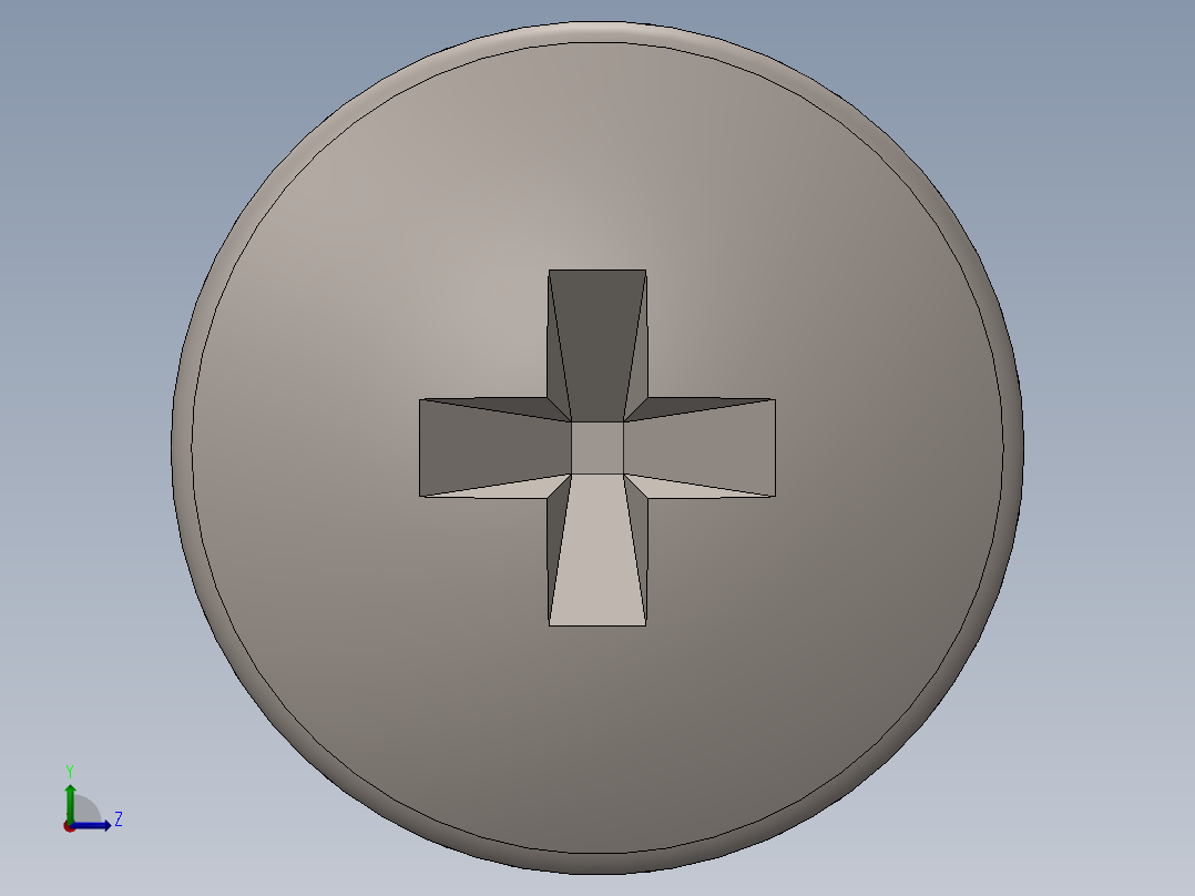 螺丝 M2 x 十字盘头-M2 x 20 Screw head.SLDPRT左视图
