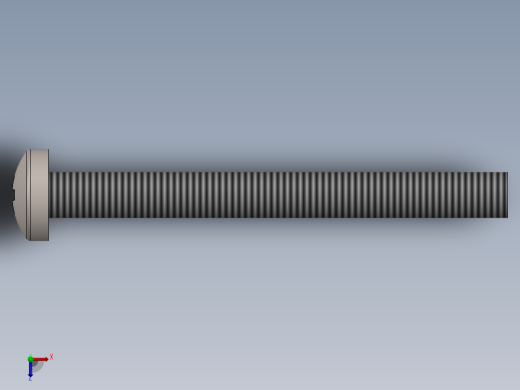 螺丝 M2 x 十字盘头-M2 x 20 Screw head.SLDPRT俯视缩略图