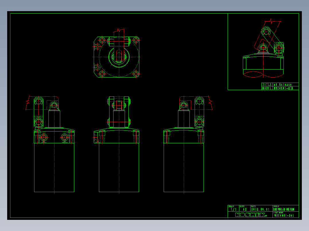 KOSMEKWCE4001-2AL多系列多零件图纸模型多系列多零件图纸模型
