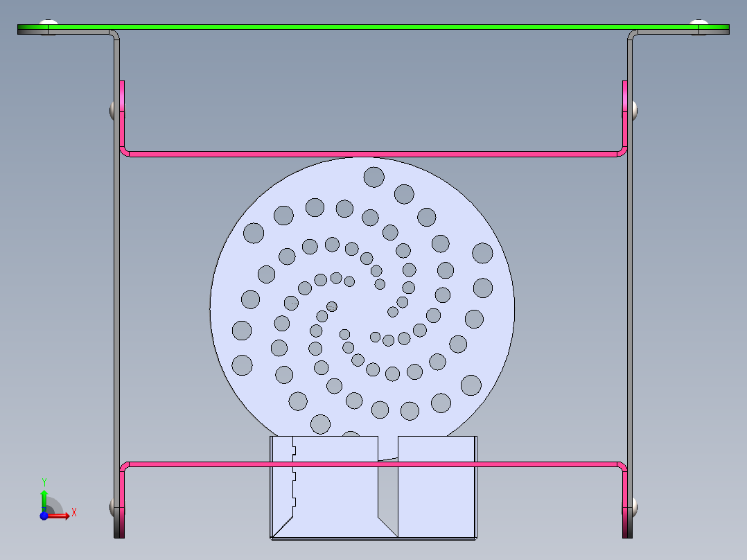 多功能钣金桌前视图