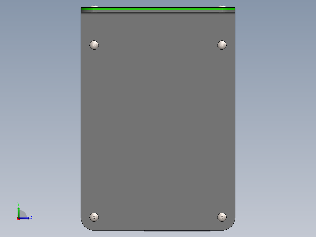 多功能钣金桌左视图