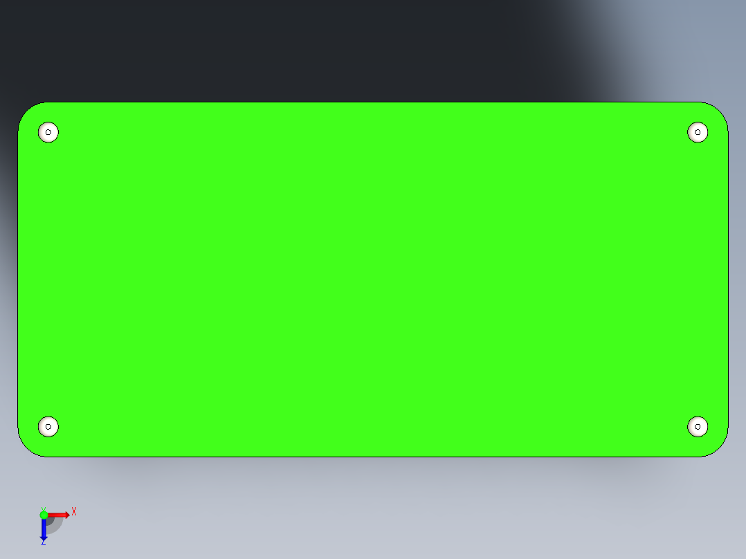 多功能钣金桌俯视图