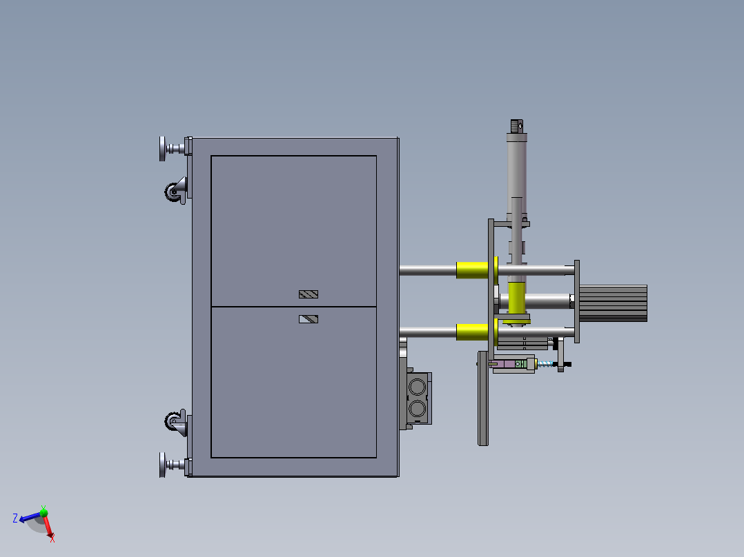 广告印刷机sw18可编辑俯视图