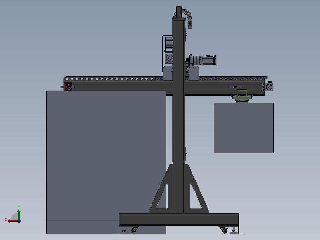 龙门码垛机械臂sw20可编辑后视图