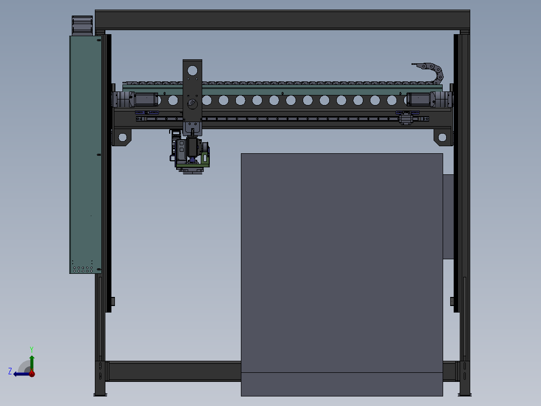 龙门码垛机械臂sw20可编辑右视图
