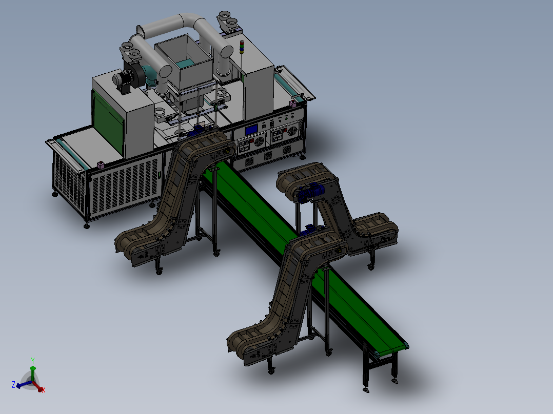 乳胶漆油桶输送线sw17可编辑