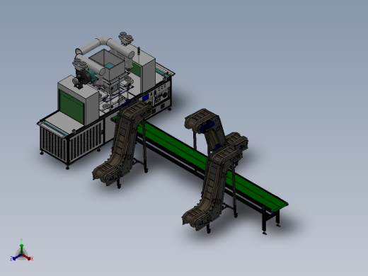 乳胶漆油桶输送线sw17可编辑正等轴测缩略图