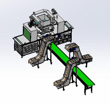 乳胶漆油桶输送线sw17可编辑