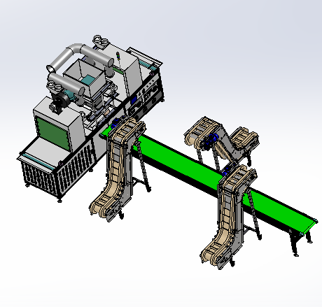 乳胶漆油桶输送线sw17可编辑