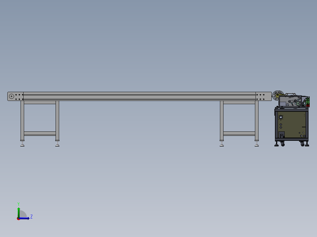 尼龙线自动化卷捆成型机sw17可编辑左视图
