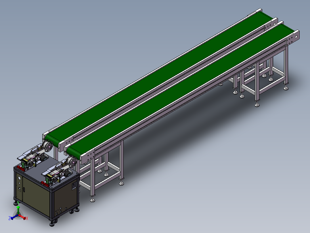 尼龙线自动化卷捆成型机sw17可编辑正等轴测图