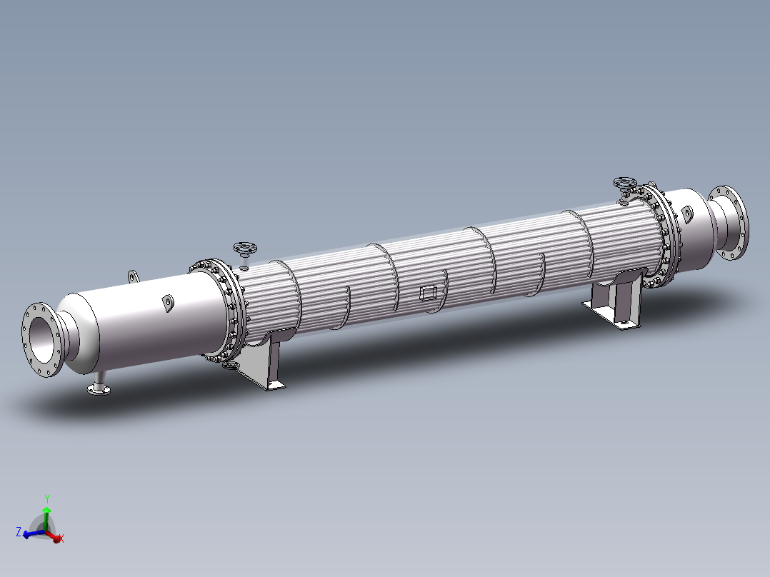 预热器模型主视图