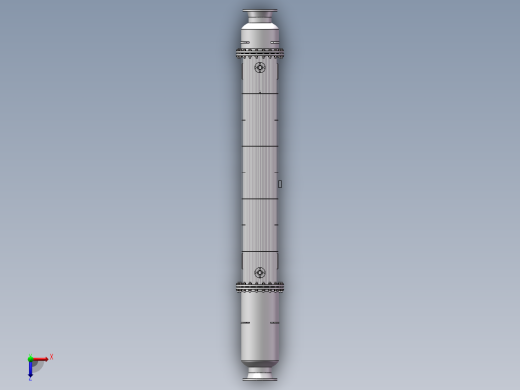 预热器模型俯视缩略图
