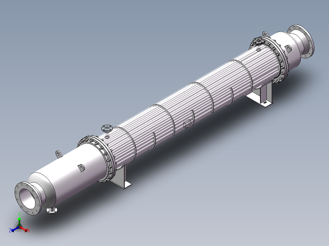 预热器模型正等轴测图