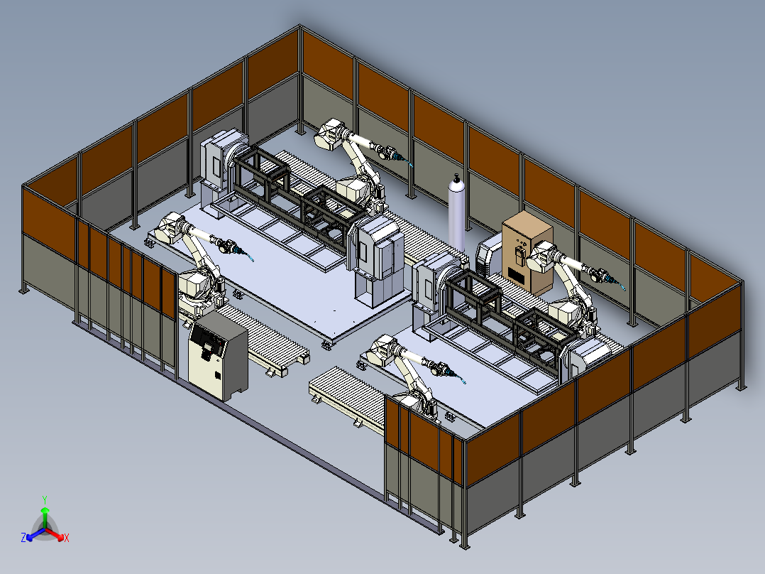 型材框架的焊接工作站模拟