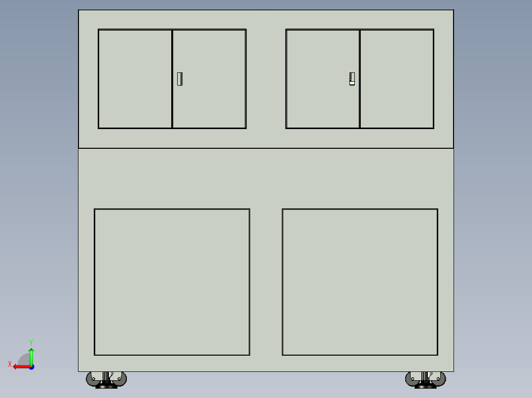 玻璃厚度检测机后视图