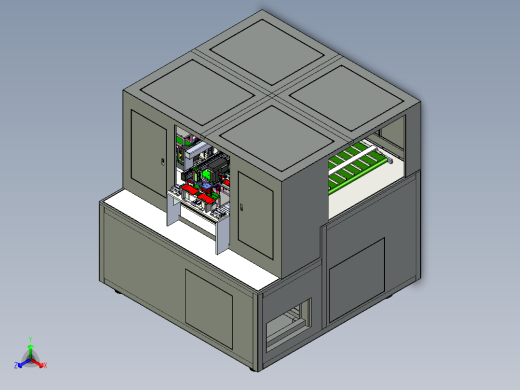 玻璃厚度检测机正等轴测缩略图