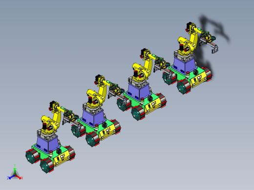 背负取料机械手的复合AGV机构