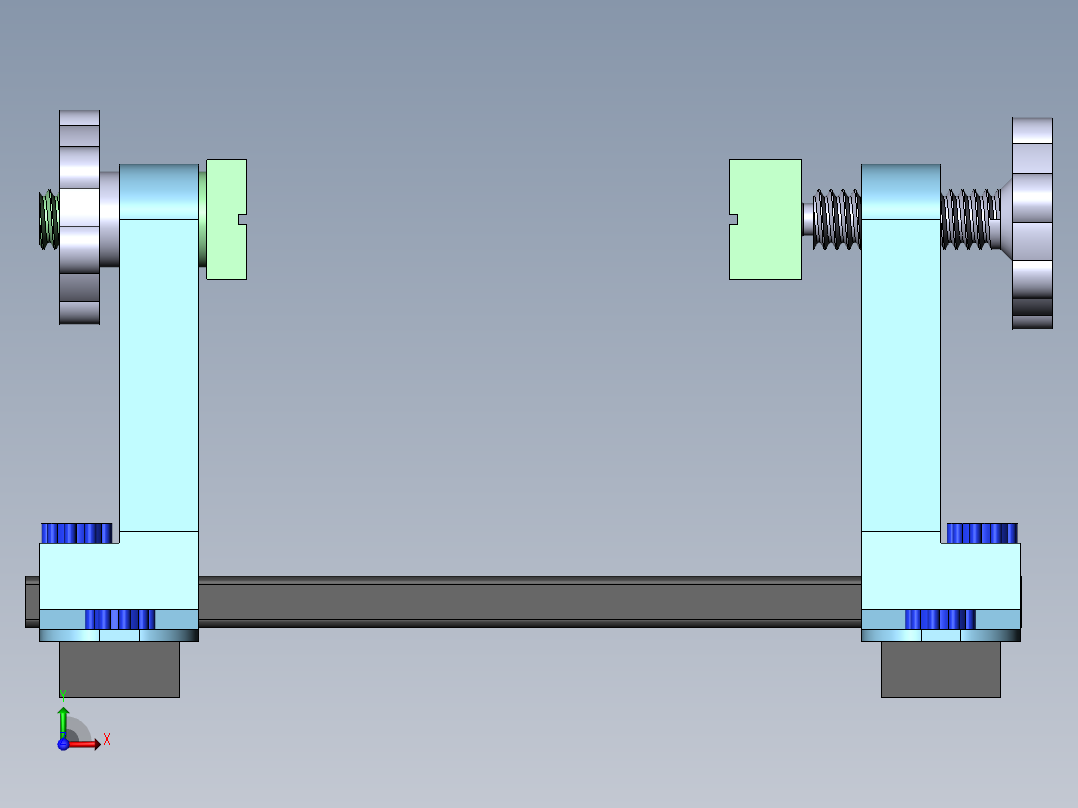 PCB固定座前视图