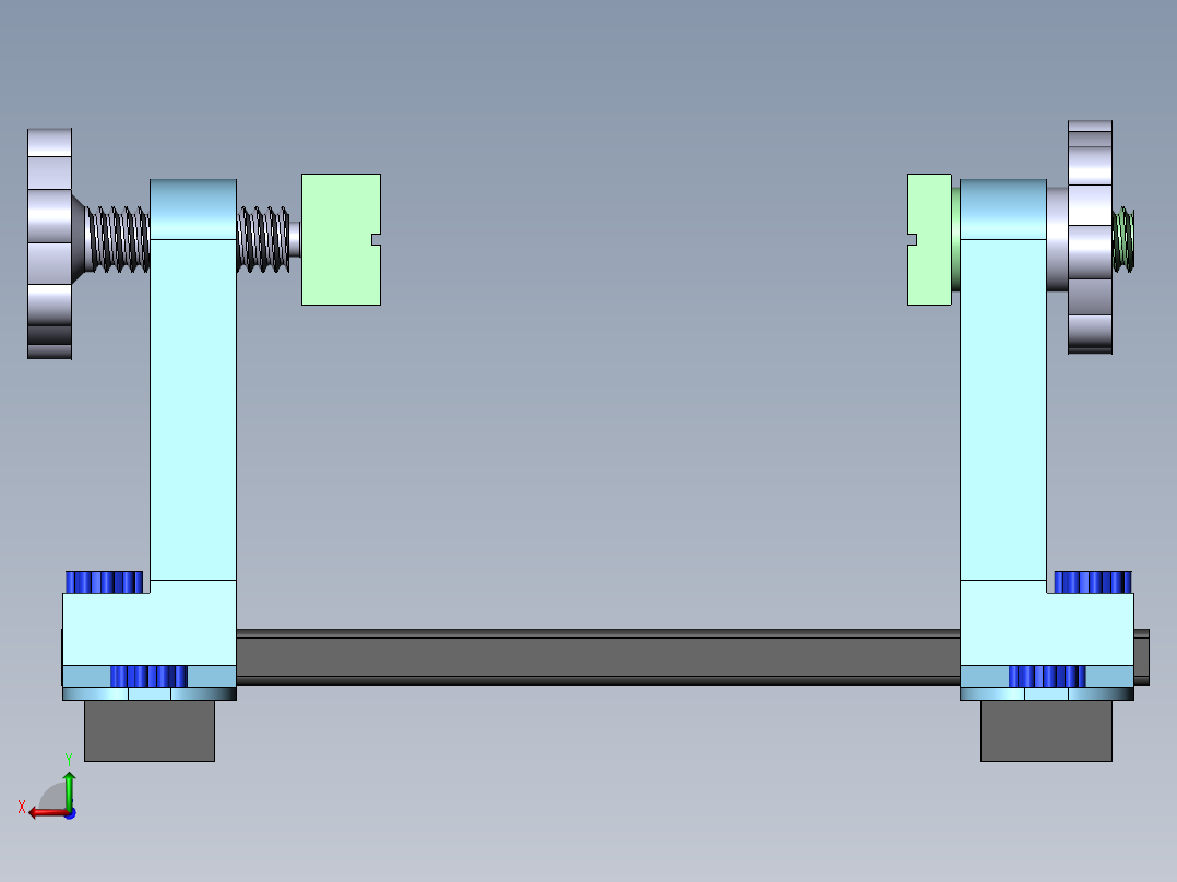 PCB固定座后视图