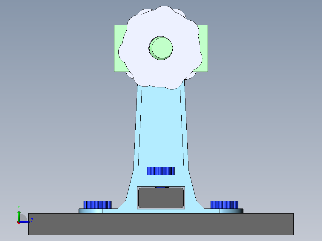PCB固定座左视图