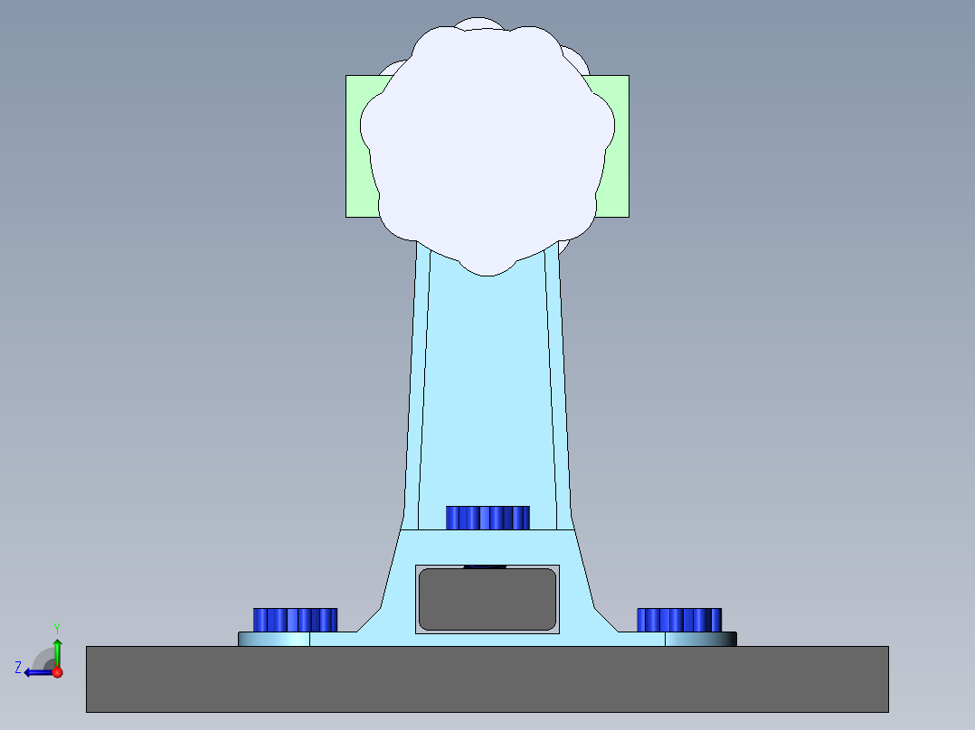 PCB固定座右视图