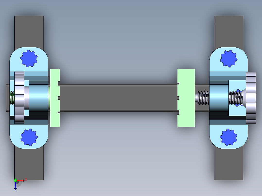 PCB固定座俯视图