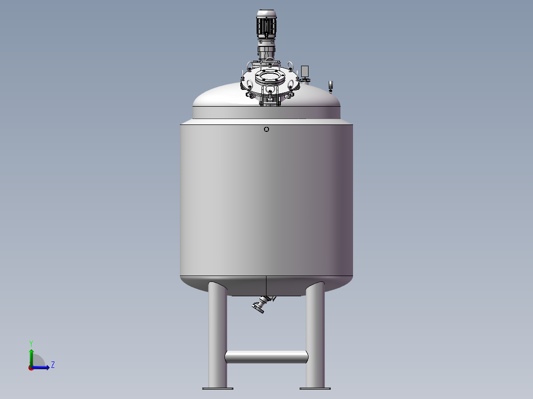 压力容积、反应容器左视图