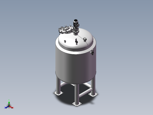 压力容积、反应容器正等轴测缩略图