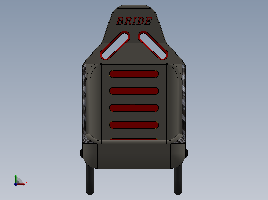 汽车座椅(6)前视图