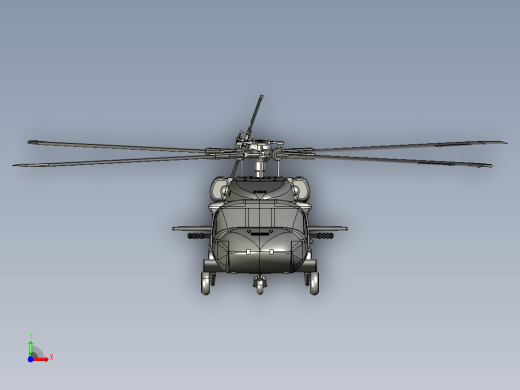 黑鹰直升机前视缩略图